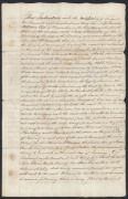 [WILLIAM COX, 1764 (Dorset) - 1837 (Windsor, NSW): Explorer, roadmaker, builder & grazier] A lease dated August 1833 between "William Cox of Clarendon" and John Forrester for "Five acres of Land at the Cornwallis" which was in the District of Windsor, bou - 2