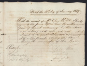 [WILLIAM COX, 1764 (Dorset) - 1837 (Windsor, NSW): Explorer, roadmaker, builder & grazier] A lease dated August 1833 between "William Cox of Clarendon" and John Forrester for "Five acres of Land at the Cornwallis" which was in the District of Windsor, bou - 4