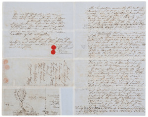 A DEED FOR LAND BOUGHT IN THE NEW HEBRIDES (NOW VANUATU), AUGUST 1879, A signed and sealed indenture recording the fact that one VICTOR NISSEN of Sydney, New South Wales has acquired some land at Black Beach on the west coast of Tanna Island, New Hebrides