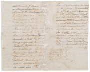 A DOCUMENT SIGNED BY REVEREND SAMUEL MARSDEN [1765 - 1838] - NORFOLK ISLAND, PARRAMATTA & NEW ZEALAND A conveyance for the sale of "136 Rods of Ground" [approx. 700 sqr mtrs] being "all that allotment of Land situate in Macquarie Street, Windsor, opposite - 2