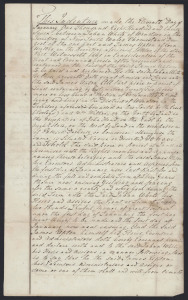 LABAN WHITE, ONE OF 160 CONVICTS TRANSPORTED ON THE ELIZA, JULY 1822 An indenture, dated January 1837 by which Laban White agrees to rent to James Upton, for a period of three years, a piece of land "by Estimation Twenty Two Acres more or less being a Portion of Cornwallis Estate....in the District of Windsor....; signed by White and Upton.