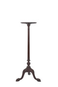W.H. ROCKE & CO torchi&egrave;re, carved mahogany, circa 1900, green makers label to underside, 110cm high