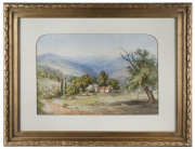 FRANCIS BLOWER GIBBS (1815-1904), Farmhouse in a Landscape, watercolour, signed lower left "F. B. Gibbs, 1877", ​38cm x 55cm - 2