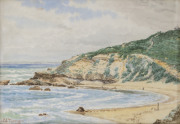 JAMES ALFRED TURNER (1850-1908), beach scene, watercolour, signed lower left "J. A. Turner", 18 x 25cm