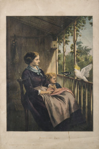 "AUSTRALIAN PETS" colour lithograph supplement from the Illustrated Australian News, December, 1876, sheet size 58 x 38cm