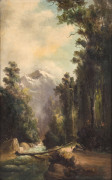 ARTIST UNKNOWN (New Zealand), On The Track To Lake Ada, Fjordland Sound, N.Z. oil on canvas, title in pencil on the stretcher, 56 x 36cm