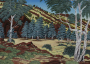 GABRIELLA WALLACE (1945 - ), outback scene, watercolour, signed lower right "Gabriella Wallace", 53 x 74cm