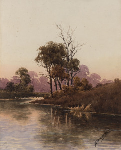 NEVILLE WILLIAM CAYLEY (1886-1950), Australian landscape, watercolour, signed lower right "N.W. Cayley", 29 x 23cm