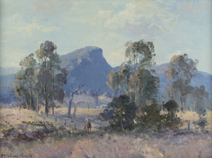 WYKEHAM PERRY (1936 - ), Bingara Rider, oil on board, signed lower left "Wykeham Perry", 30 x 39cm