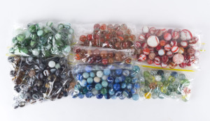 Collection of antique marbles, coloured glass, 19th and early 20th century,