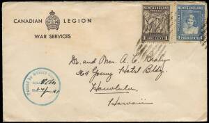 Postal history group; majority KGV to early QEII, incl. registered, censored, airmails, postal stationery and official to overseas destinations. Incl. GB, Pitcairn Islands, Hong Kong, India, Nth. Borneo etc. Mixed condition, 100+, worth a look.