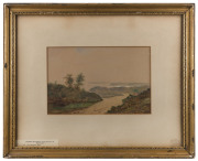ROBERT RUSSELL (1808-1900), Port Jackson, 1841, signed lower left "1841, Russell, Port Jackson", gallery label lower left No.37, ​N.B. Robert Russell was the first Surveyor of Melbourne. 17 x 25cm - 2
