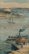 CHARLES HENRY HUNT (1857-1938), McMahon Point, Sydney, watercolour, signed lower left "C.H. Hunt", 33 x 18cm