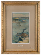 CHARLES HENRY HUNT (1857-1938), McMahon Point, Sydney, watercolour, signed lower left "C.H. Hunt", 33 x 18cm - 2