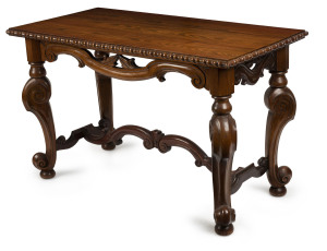 Australian centre table, blackwood and cedar, Melbourne origin, circa 1880s, 77cm high, 124cm wide, 62cm deep