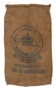 LAUCKE MILLING Co. Ltd. Strathalbyn 150 lb. flour sack, ​95 x 60cm