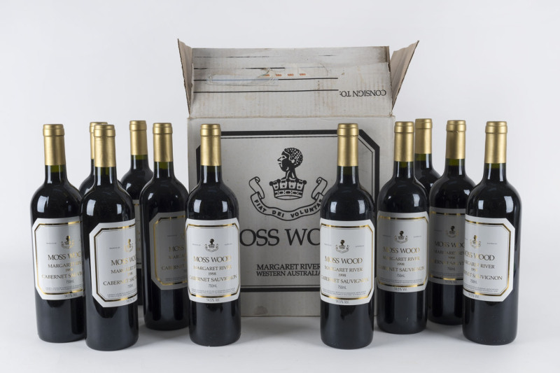 MOSS WOOD 1998 vintage Margaret River cabernet sauvignon, 750ml (11 bottles)