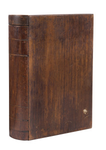 An Australian timber book box, blackwood and cedar, Tasmanian origin, 19th century, 20.5cm high