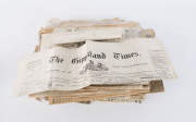 NEWSPAPERS. A collection of various Victorian regional newspaper dating from 1892 to 1901 including The Gippsland Times, The Mount Alexander Mail, The Euroa Advertiser, The Evening Echo (Ballarat), Seymour Telegraph, Ballarat Courier, Ballarat Star, The B