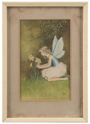 IDA RENTOUL OUTHWAITE (1888-1960), fairy with daffodils, watercolour, signed lower right "I.R.O.", 17 x 11cm - 2