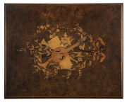 An Australian occasional table, blackwood with lift top marquetry walnut top, circa 1920, ​75cm high, 55cm wide, 45cm deep - 2