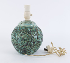 Australian pottery table lamp base possibly Klytie Pate or John Barnard-Knight, 28cm high