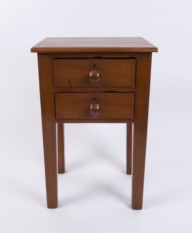 A bookbinder's table, Australian cedar, 19th century, 72cm high, 40cm wide, 37cm deep