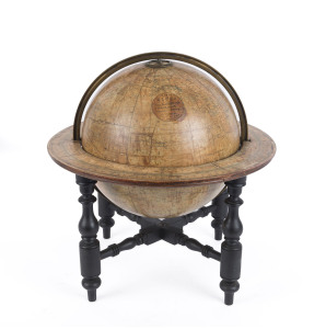 W. & A. K. JOHNSTON 12 inch globe on stand, circa 1888, 44cm high including stand