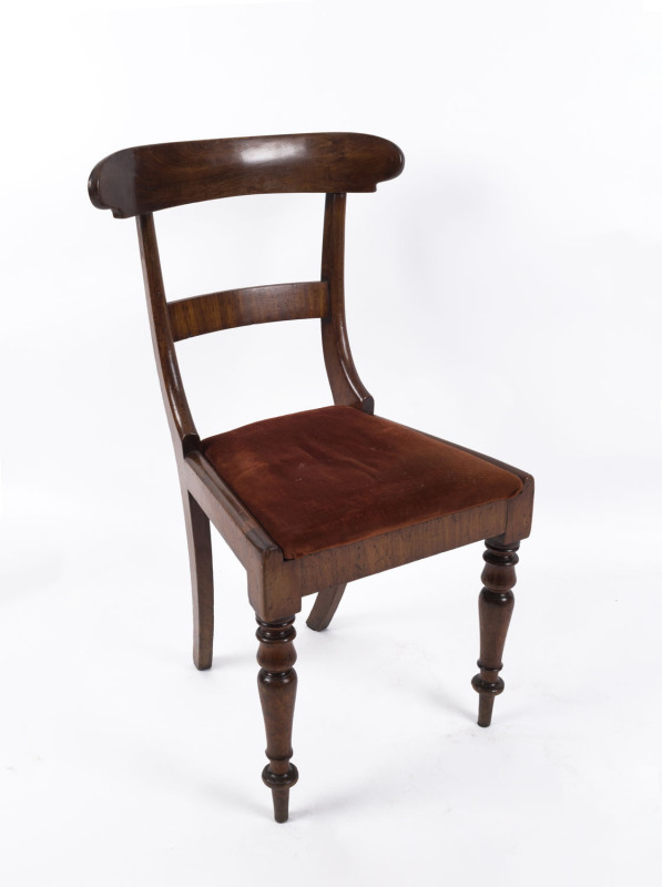 A Colonial spade back dining chair, Australian cedar, circa 1845