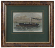 Four assorted framed antique coloured engravings of ships, 19th century, ​the largest 62 x 81cm overall - 3