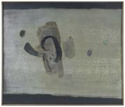 RAYMOND WALLIS, (1900-1963), abstract, oil on board, signed lower right "R. Wallis", 70 x 60cm PROVENANCE: Wallis family estate
