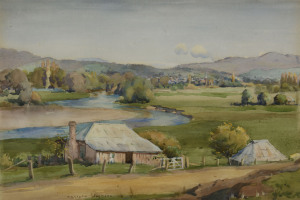 CARLYLE JACKSON (1891-1940), country scene, watercolour, signed lower left "Carlyle Jackson", ​35 x 51cm