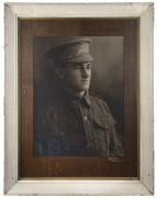 WW1 period A.I.F. portrait photograph stamped Eden Photo, Ballarat. Pencil inscription verso "This photo, Thwaite, Armadale", impressive plate size, ​57 x 42cm - 2