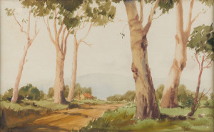 KENNETH JACK (1924-2006), Country Road, 1943, watercolour, signed lower right "Kenneth Jack, '43", ​22 x 34cm