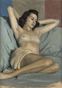 FLORENCE DEARING (attributed), (1895-1988), female nude, oil on canvas, ​80 x 55cm