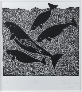 DENNIS NONA (1973 - ), Ulakalal, 2006, linocut, 16/45, signed and titled in pencil, lower margin, ​31 x 27cm