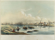 EDMUND THOMAS (1827-1867), I.) River Yarra Yarra From South Side Of Prince's Bridge, Melbourne, II.) Collins Street, Melbourne, III.) Williams Town Lighthouse, Hobson's Bay, IV.) Prince's Bridge (from south side Yarra), Melbourne, hand-coloured engravings - 3