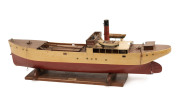 "WATERHEN" scratch built model boat, battery power, early 20th century, 70cm long - 2