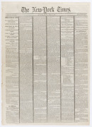 NEW YORK TIMES - CIVIL WAR ERA - Lee Surrenders, Lincoln Assassination & Death of John Wilkes Booth: 1865 editions comprising (Apr.10) headed "Hang Out Your Banners" and "Union, Victory! Peace! - Surrender of General Lee and His Whole Army" with transcrip - 2