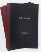 NEW YORK TIMES - CIVIL WAR ERA - Lee Surrenders, Lincoln Assassination & Death of John Wilkes Booth: 1865 editions comprising (Apr.10) headed "Hang Out Your Banners" and "Union, Victory! Peace! - Surrender of General Lee and His Whole Army" with transcrip - 3