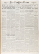 NEW YORK TIMES - WWII ERA: 1940 Apr.1-15, Jul.1-15, Aug.1-15 & 16-31 broadsheets in four hardbound volumes. Strong coverage of the war in Europe including the German invasion of Denmark and Norway (Apr.9), commencement of Battle of Britain (Jul.11); Japan