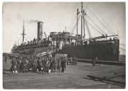 Josiah Earl BARNES (Australian, 1858–1921).| Australian Troopships Departing Melbourne,1914–1917. Forty-five (45) vintage silver gelatin photographs, each annotated with date and ship name in pencil with photographer’s stamp verso, 10.8 x 15.6cm (appro