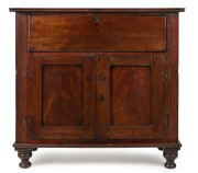 An early provincial Colonial bureau, cedar and Baltic pine, Tasmanian origin, circa 1840, rare. 93cm high, 101cm wide, 46cm deep. PROVENANCE: The Rodney Pemberton Collection