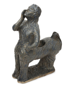 Australian pottery "Centaur" statue, mid 20th century, 37cm high
