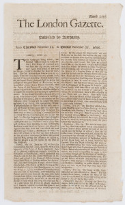 LONDON GAZETTE - ENGLAND - 1685-1688: large selection of issues between numb.2012 and 2193: plenty of interesting content incl. issue 2012 (Feb.26, 1685) with a notification of alterations to the Book of Common Prayer in relation to prayers dedicated to 
