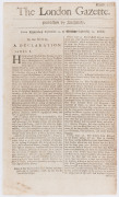 LONDON GAZETTE - ENGLAND - 1688-1694: large group of issues between numb.2371 and 2998: much of interest including issue 2371 (Aug. 6,1688) with records of addresses to the King and Consort on the birth of the Prince of Wales, the same issue reporting tha - 2