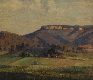 HERBERT KEMBLE (1894-1986), landscape, N.S.W. circa 1930s, oil on board, signed lower right "Kemble", 32 x 37cm