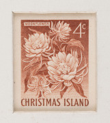 CHRISTMAS ISLAND: 1963 (SG.11-20) 2c to $1 Pictorials complete set of Die Proofs presented within individual recessed presentation cards (82x100mm), boxed 'RBA/NOTE PRINTING/BRANCH handstamps on reverse, dated between "7.2.64" & "12.2.64" and numbered "3" - 3