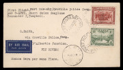 PAPUA - Aerophilately & Flight Covers: 5 Nov.- 1 Dec.1935 (AAMC.P94) Port Moresby - Oroville Police Camp - Daru cover, flown and signed by Stuart Campbell in a Short Scoin Seaplane; also signed and dated on reverse by Cecil Cowley, the O.I.C. DARU arrival