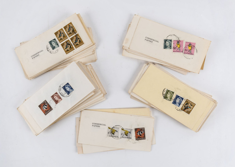 AUSTRALIA: Decimal Issues: 1966-71 (SG.382-399) First Decimal series selection of Victoria Country Roads Board postage tags to/from various State outposts (mostly used both sides for document return purposes), bearing various configurations of 1c to 50c d